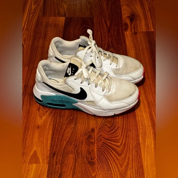 Nike Air Max Excee White Oracle Aqua Barley Volt Women’s Sneakers - Picture 3 of 10